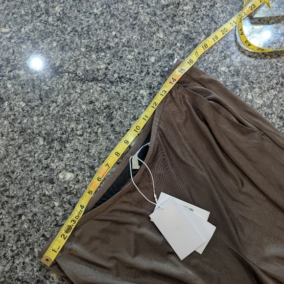 NWT HELMUT LANG fluid car trousers Pants Size L Brown Mushroom - Picture 11 of 14